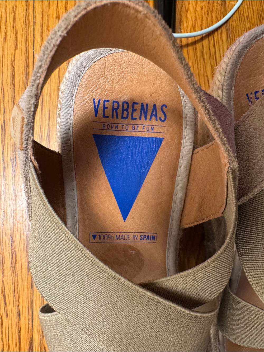 EUC Verbenas Spain Espadrille Wedge Sandals Suede Elastic 9.5 - Picture 7 of 14
